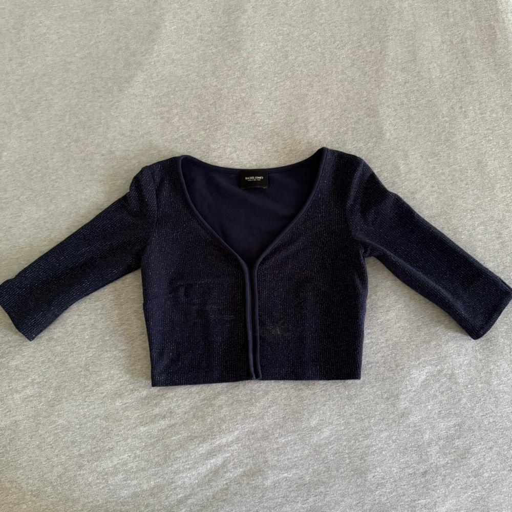 Rachel Comey Blue Cropped Blouse